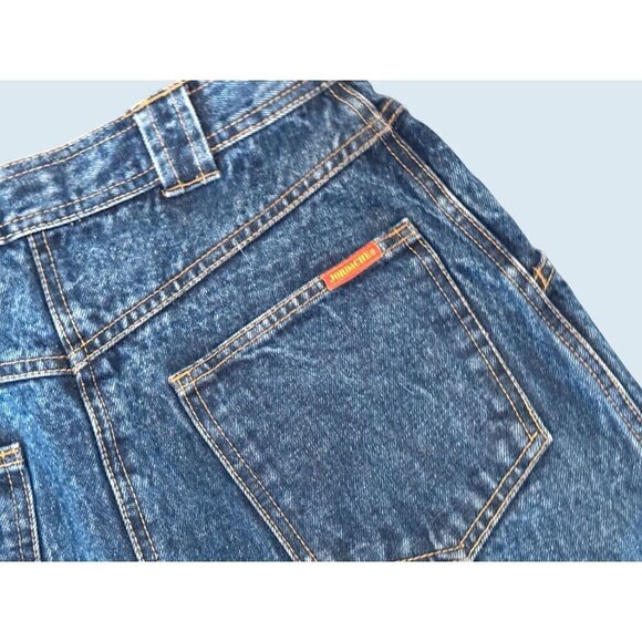 Vintage JORDACHE 90s Acid Washed Knee Length Denim Skirt Size 25 - Picture 6 of 8